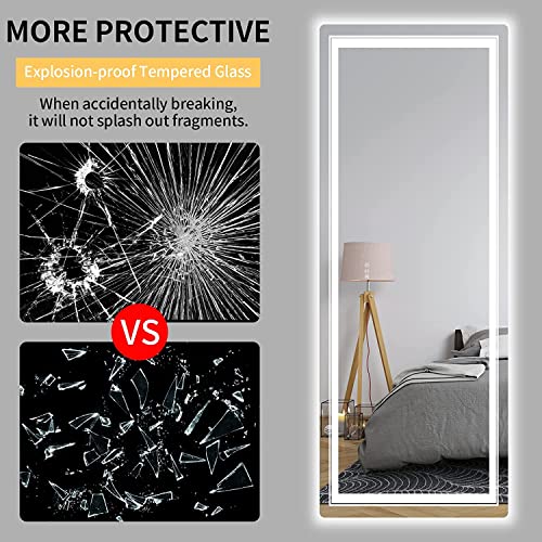 LED Bathroom Mirror 72x36 Inch with Touch Control