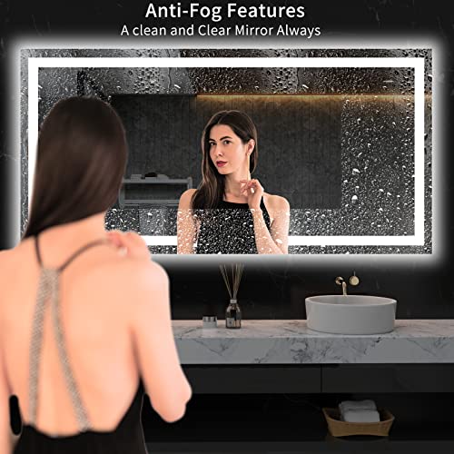 LED Backlit Bathroom Mirror with Anti-Fog Function