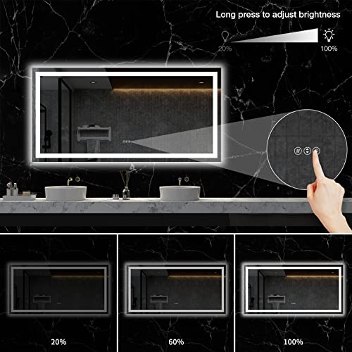 LED Backlit Bathroom Mirror with Anti-Fog Function