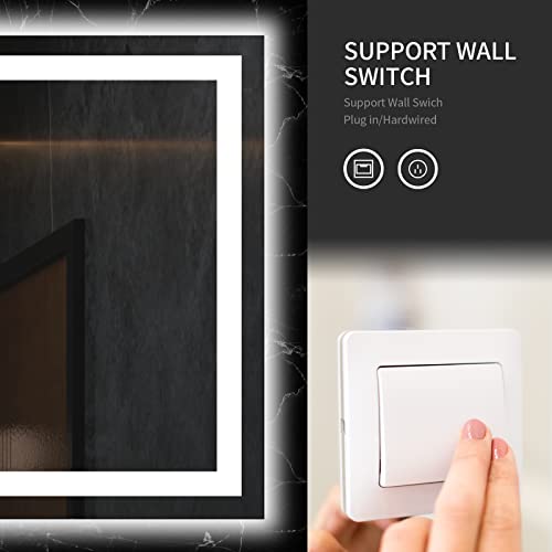 LED Backlit Bathroom Mirror with Anti-Fog Function