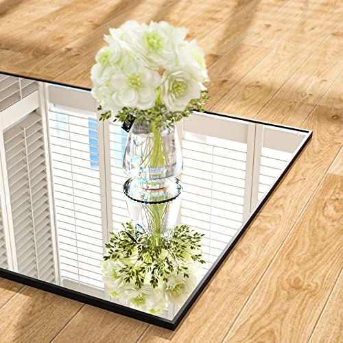 GLSLAND 71"x31" Full Length Mirror Extra Large Hanging or Leaning Rectangle Mirror Aluminum Alloy Thin Frame Bedroom Floor Dressing (Black)