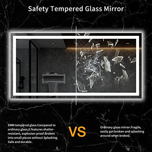 LED Backlit Bathroom Mirror with Anti-Fog Function
