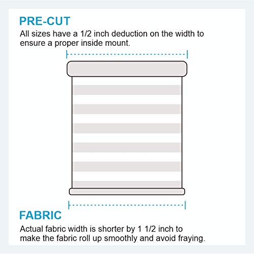 Custom Zebra Shade for Window Privacy - White