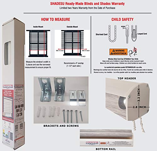 Custom Zebra Shade for Window Privacy - White