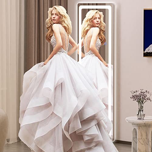 Lighted Full Length Mirror with Dimming Options