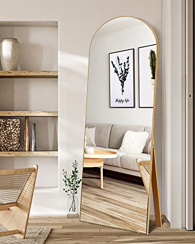 Gold Arched Full Length Floor Mirror - 64.2