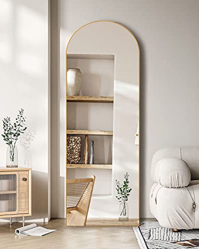 Gold Arched Full Length Floor Mirror - 64.2