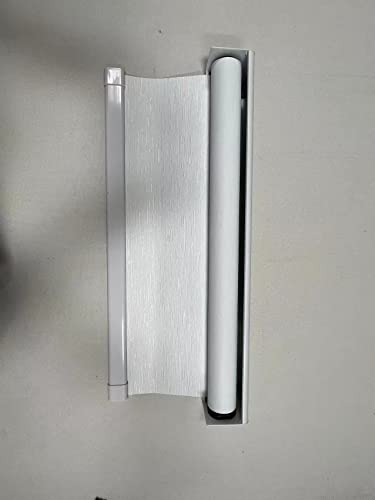 HILADUO Motorized Roller Blinds Customized Size Width 20-105 Inches Window Roller Shades Aluminum Valance Style Rechargeable Roller Shades with Built-in Zigbee Battery Motor for Home Office Hotel