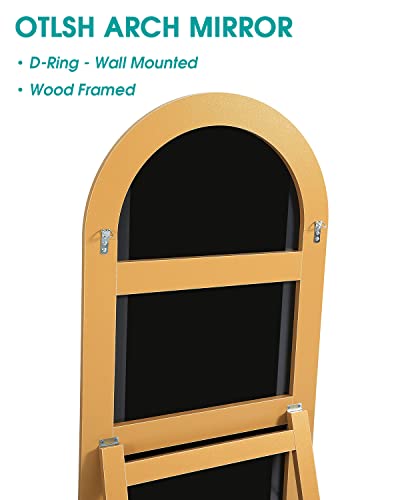 Gold Arched Full Length Floor Mirror - 64.2