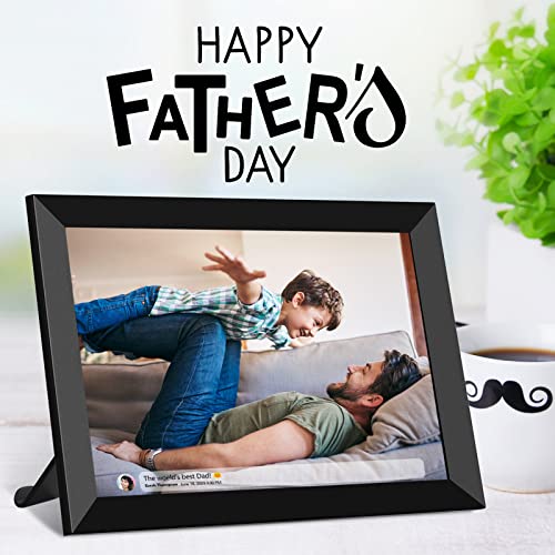 FRAMEO 10.1 Inch Smart WiFi Digital Photo Frame 1280x800 IPS LCD Touch Screen, Auto-Rotate Portrait and Landscape, Built in 16GB Memory, Share Moments Instantly via Frameo App from Anywhere