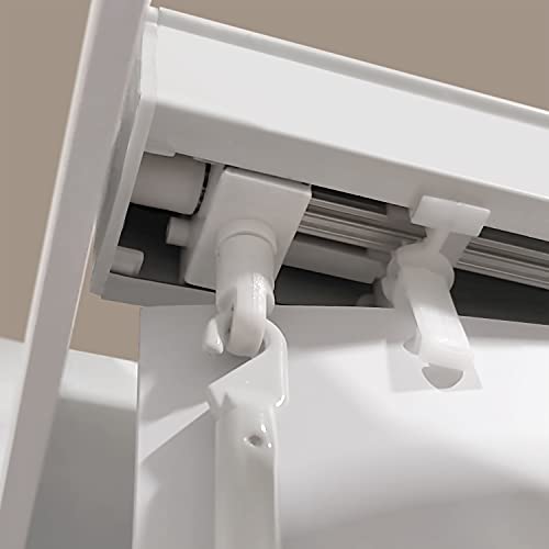 Calyx Interiors White Vinyl Vertical Blind 78 in. W x 84 in. L with 3.5 in. Slats, 04VS2780840