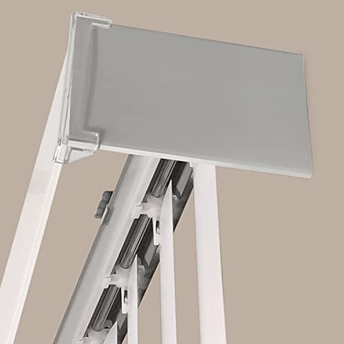 Calyx Interiors White Vinyl Vertical Blind 78 in. W x 84 in. L with 3.5 in. Slats, 04VS2780840