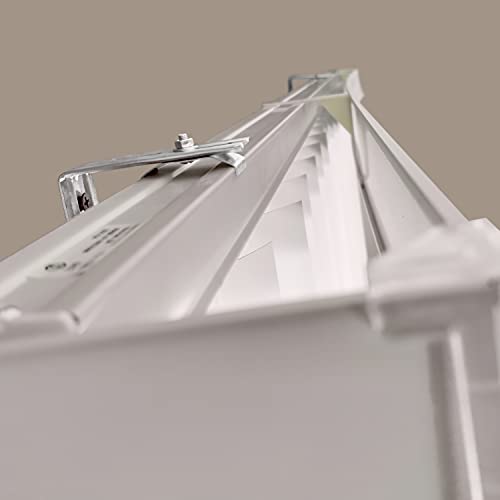 Calyx Interiors White Vinyl Vertical Blind 78 in. W x 84 in. L with 3.5 in. Slats, 04VS2780840