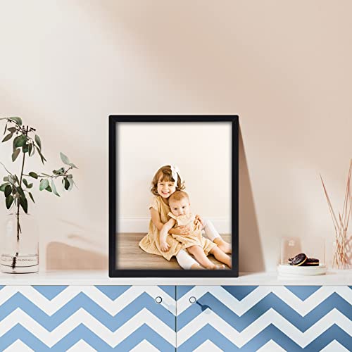 WIFTREY Black 8x10 Picture Frame Set of 18, Multi Photo Frames 8 by 10 Bulk for Wall Hanging or Tabletop Display