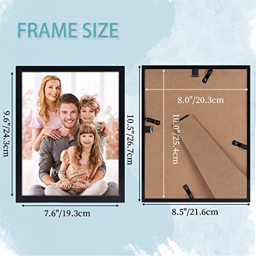 WIFTREY Black 8x10 Picture Frame Set of 18, Multi Photo Frames 8 by 10 Bulk for Wall Hanging or Tabletop Display
