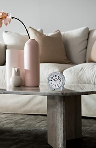 Seiko 5" Bedside Alarm Clock with Dial Light, Beep & Snooze