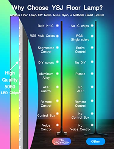 Smart RGB Floor Lamp with App and Music Sync