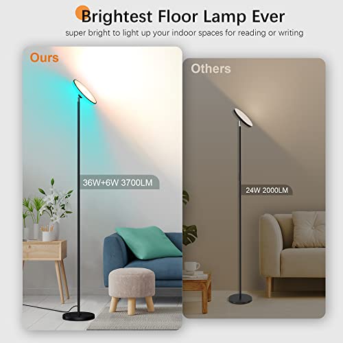 Ultra Bright UFO Floor Lamp with RGB Glow