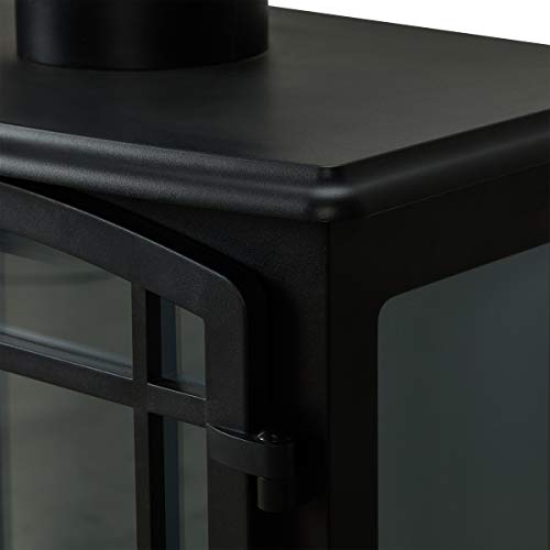 Real Flame Foster Stove Electric Fireplace, Black