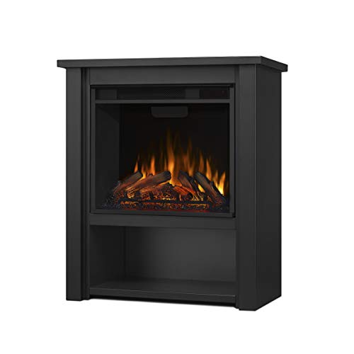 Real Flame Black Hollis Electric Fireplace