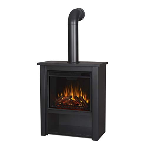 Real Flame Black Hollis Electric Fireplace