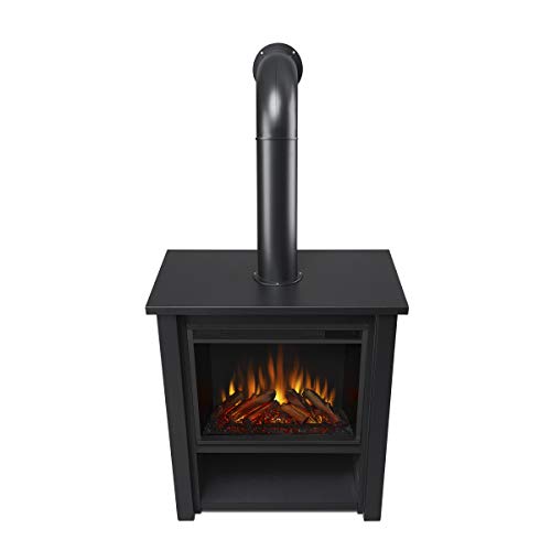 Real Flame Black Hollis Electric Fireplace