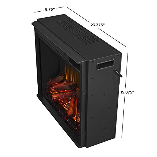 Real Flame 5950E Chateau Corner Electric Fireplace, Small, White