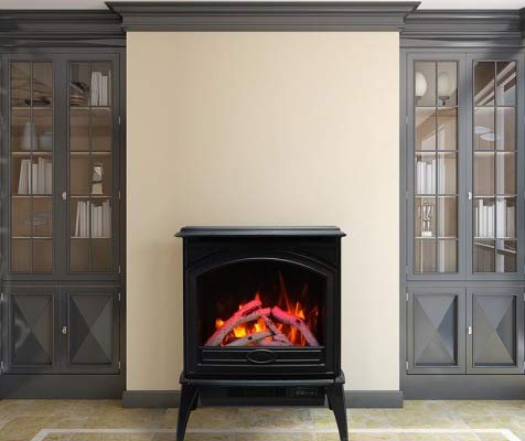 E-50 Cast Iron Freestand Indoor Electric Fireplace