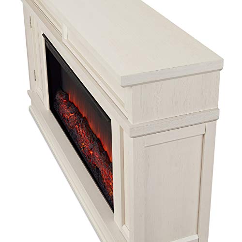 Real Flame Torrey Electric Fireplace, Bone