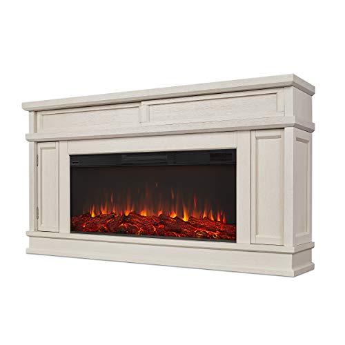 Real Flame Torrey Electric Fireplace, Bone