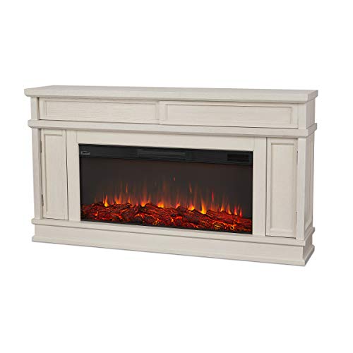 Real Flame Torrey Electric Fireplace, Bone