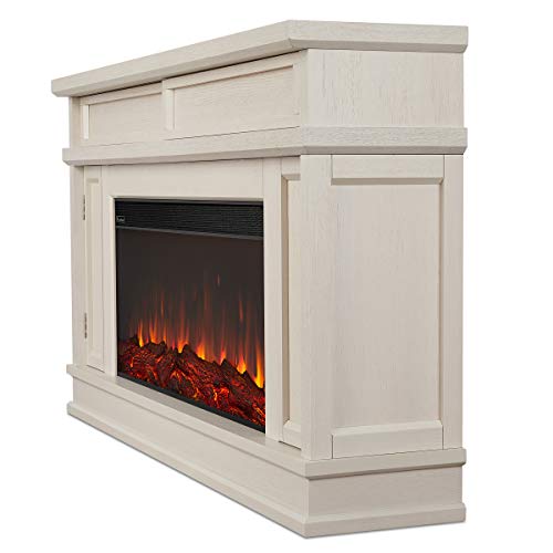 Real Flame Torrey Electric Fireplace, Bone