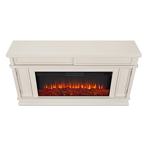 Real Flame Torrey Electric Fireplace, Bone