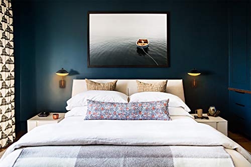 CLAXY Swing Arm Bedroom Wall Sconces Modern Black Plug-in or Hardwired Sconce Lighting with USB Charge Port-Set of 2