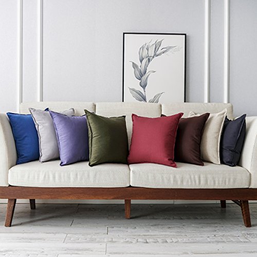 Set of 2 Olive Green Throw Pillow Cases