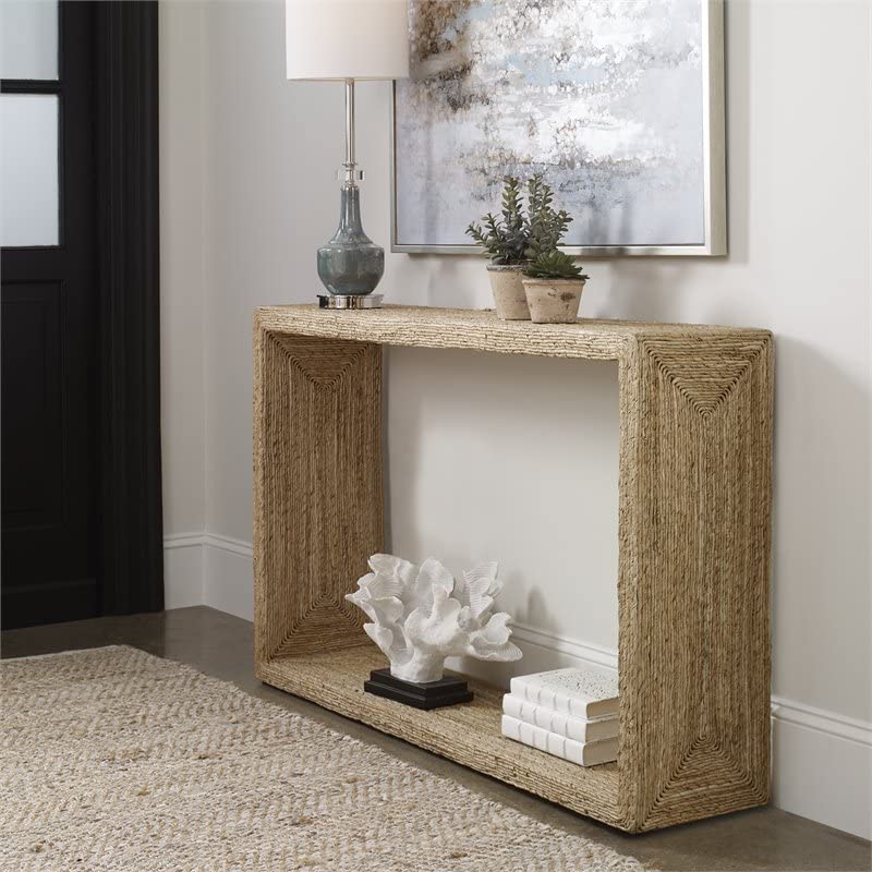 Uttermost Teo Wooden Console Table Coastal