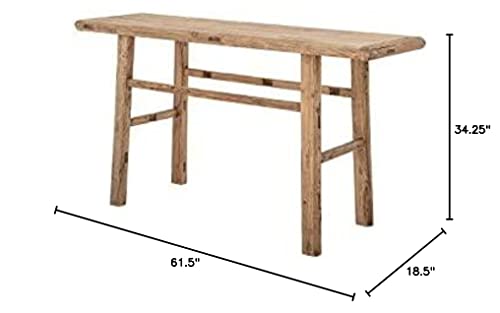 Bloomingville Reclaimed Wood Console Table, Natural