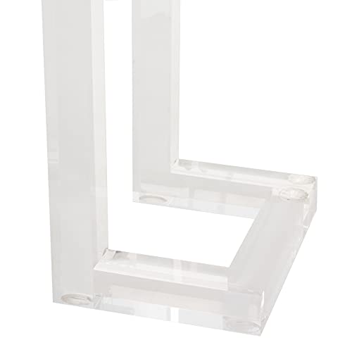 Safavieh Couture Home Benji Glam Clear Acrylic Glass Top Console Table