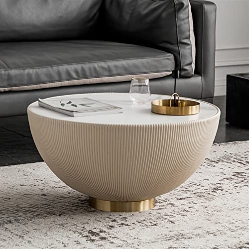 KIZQYN End Table Light Luxury Home Coffee Table Modern Minimalist Small Apartment Living Room Round Table Nordic Creative Small Table Side Table (Color : 1)