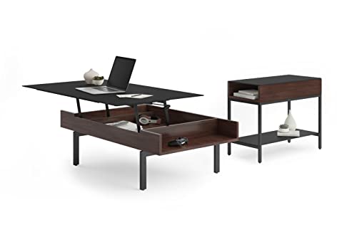 BDI Reveal - End Table, Chocolate Stained Walnut