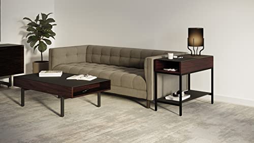 BDI Reveal - End Table, Chocolate Stained Walnut