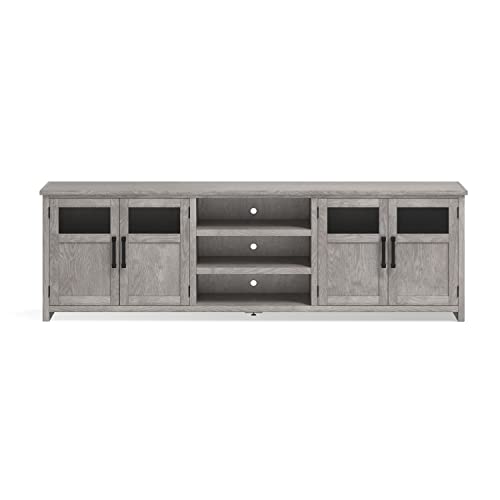 Bridgevine Home Traditional TV Stand for 75+ Inch Tv, Fully Assembled, Entertainment Center for 75+ Inch Tv