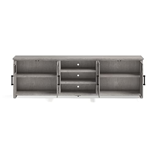 Bridgevine Home Traditional TV Stand for 75+ Inch Tv, Fully Assembled, Entertainment Center for 75+ Inch Tv