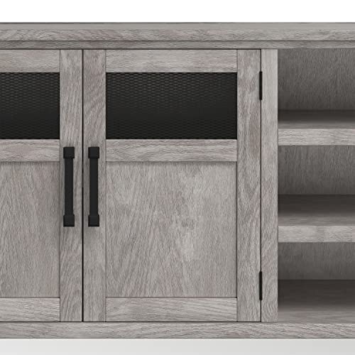 Bridgevine Home Traditional TV Stand for 75+ Inch Tv, Fully Assembled, Entertainment Center for 75+ Inch Tv