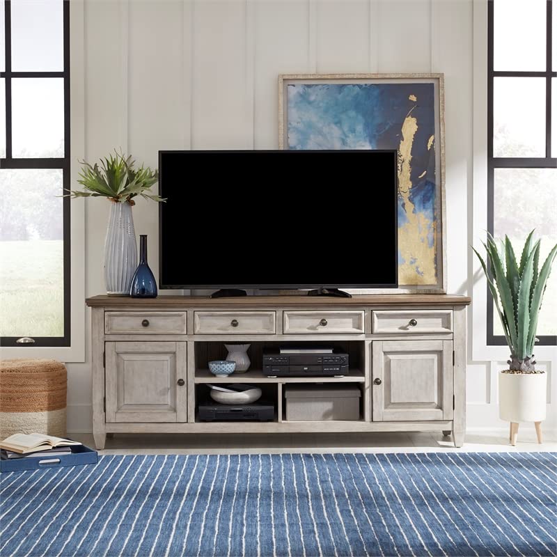 Liberty Furniture Heartland 76 Inch Tile TV Console