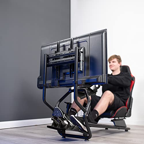 VIVO Racing Simulator Cockpit with Wheel Stand