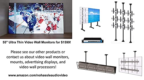 Rolling TV Wall Mount Cart with Micro Adjustments