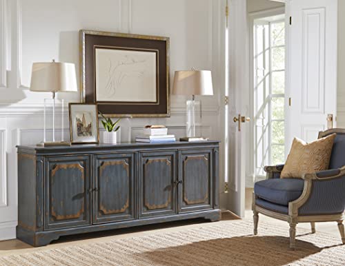 Rustic Blue 80" TV Console and Entertainment Stand