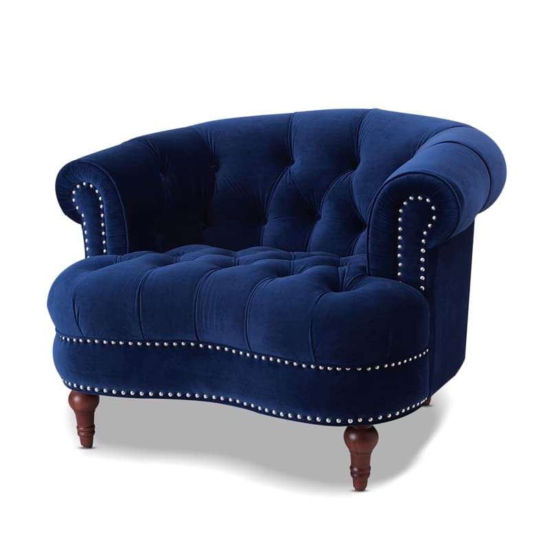 Jennifer Taylor La Rosa Tufted Accent Chair, Large, Estate Blue