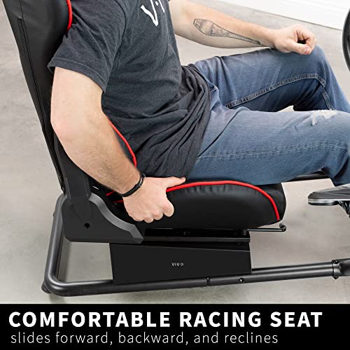 VIVO Racing Simulator Cockpit with Wheel Stand